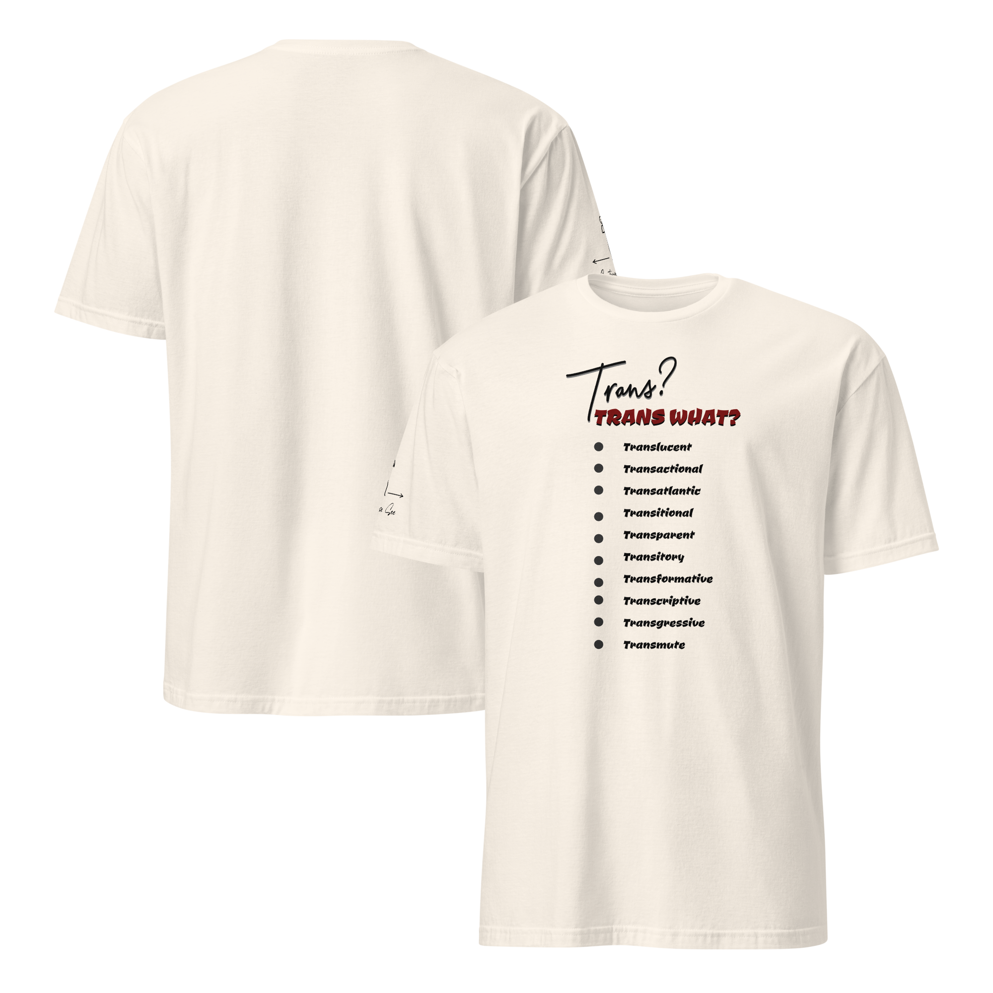Playful, Jaunty, Smart-alecky What's Your Trans Unisex T-shirt (S-2X) 3 COLORS
