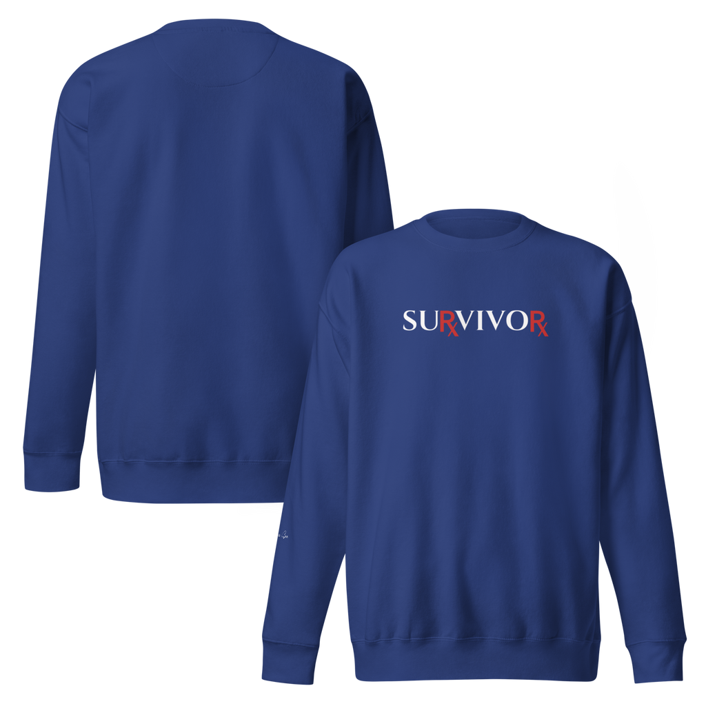 STRONG, BRAVE, and COURAGEOUS BIG PHARMA SURVIVOR Unisex Sweatshirt (S-2X) 5 COLORS