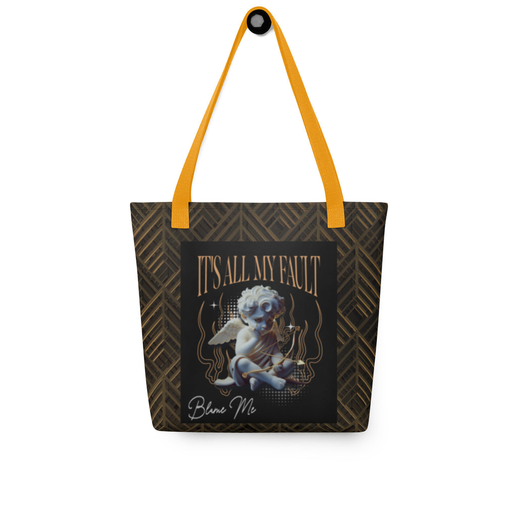 Blame Me Tote Bag (2 handle color options)