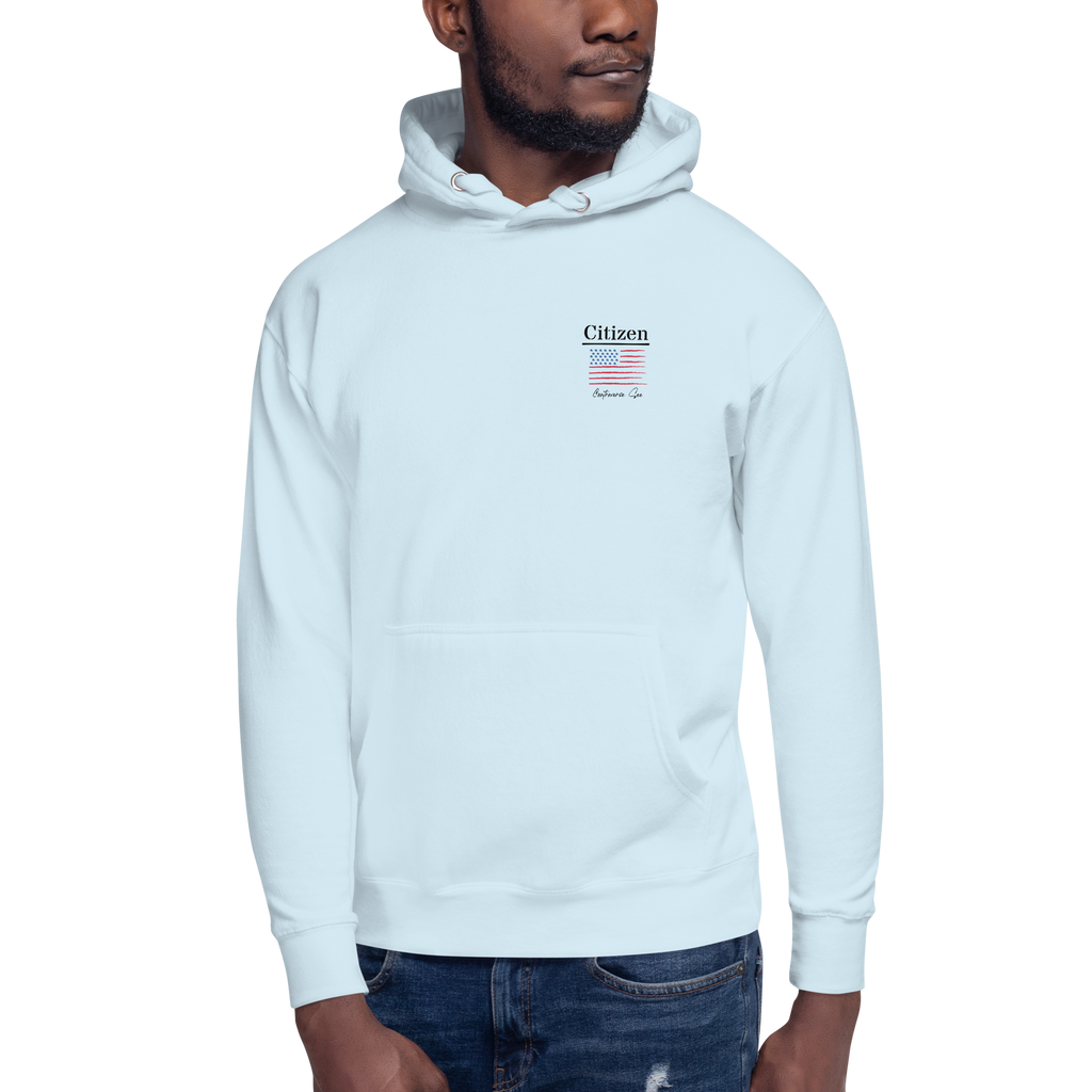 Celebratory All-American Patriotic 1776 USA 250 Proud American Citizen Unisex Hoodie (S-3X) 4 COLORS