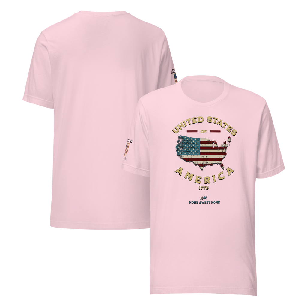 Americans Unite Patriotic 1776 USA 250 Proud American Citizen Unisex T-shirt (XS-3X) 5 COLORS