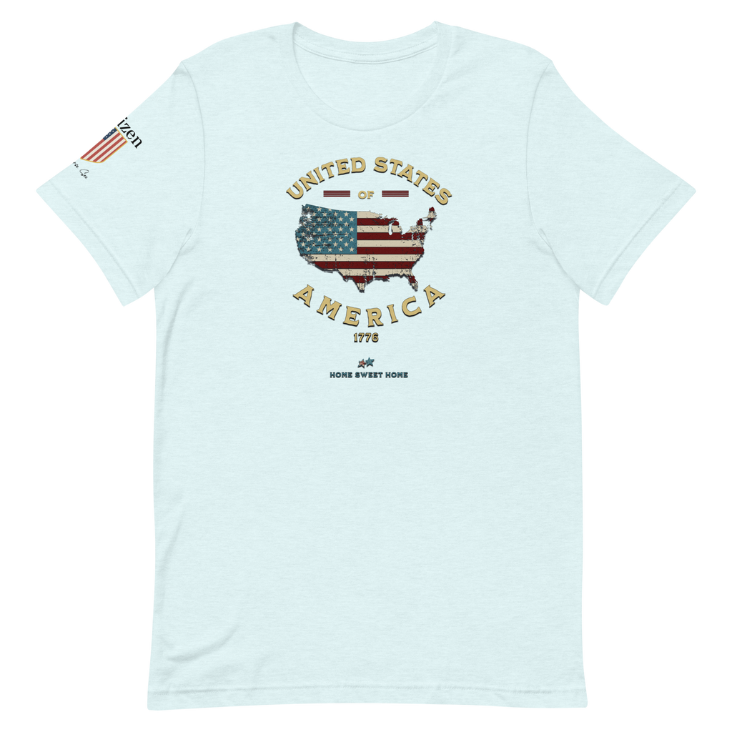 Americans Unite Patriotic 1776 USA 250 Proud American Citizen Unisex T-shirt (XS-3X) 5 COLORS