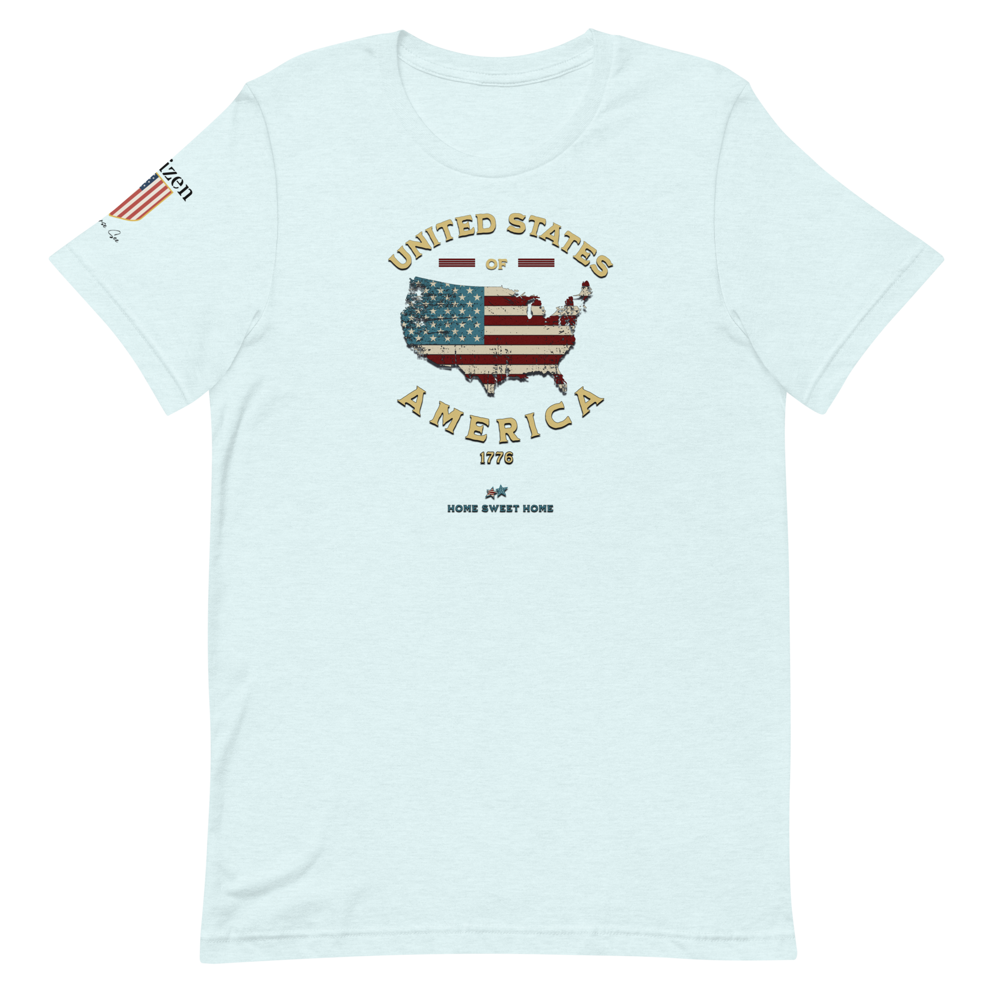 Americans Unite Patriotic 1776 USA 250 Proud American Citizen Unisex T-shirt (XS-3X) 5 COLORS