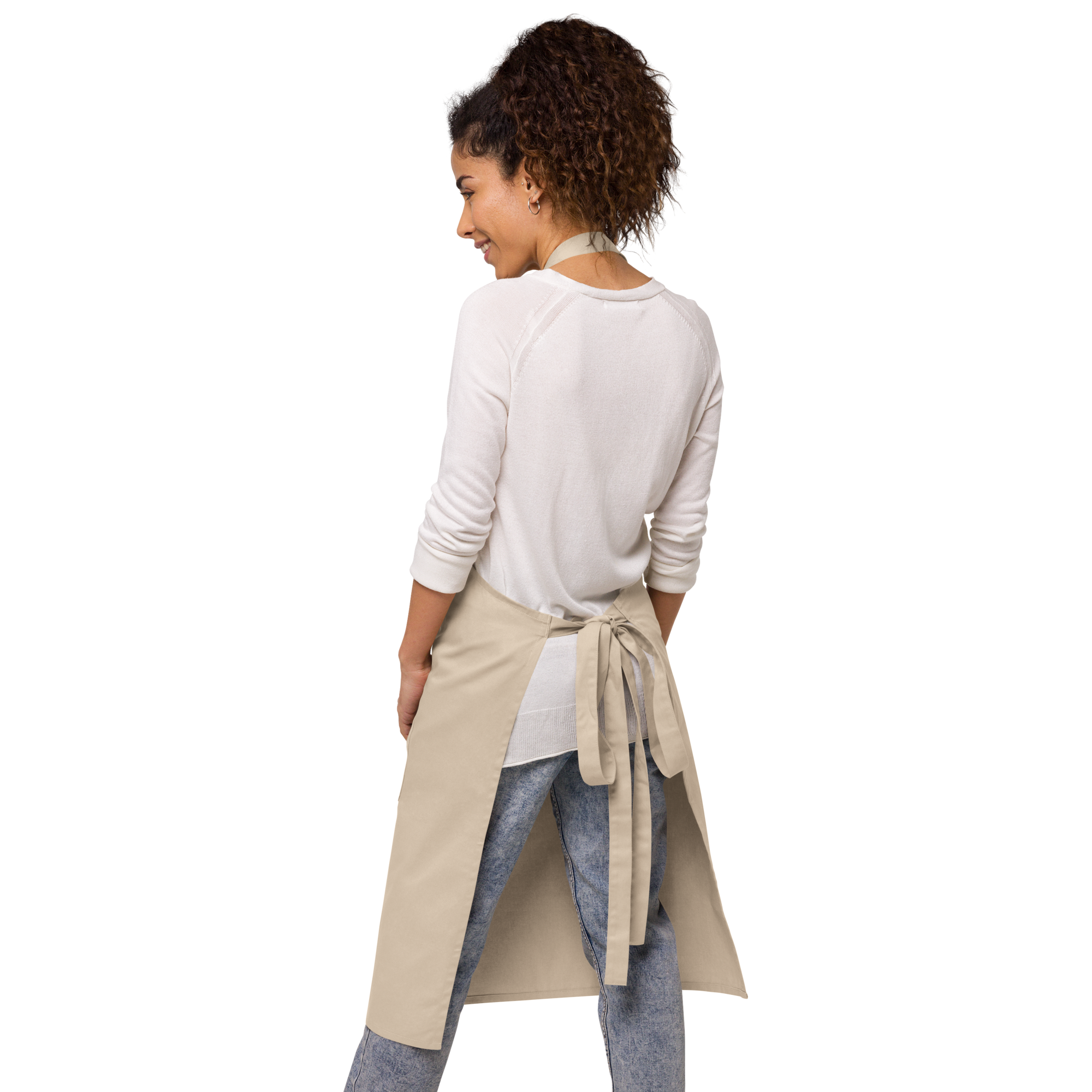 Yellow Flower Organic Cotton Apron (2 color options)