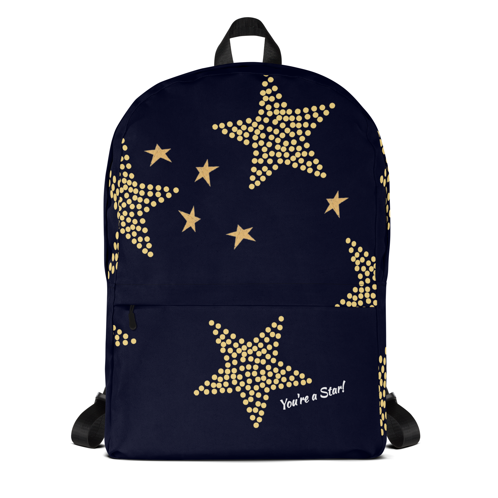 Pleasantly Uplifting & Dazzling You're a Star All-Ages Medium Backpack Bag