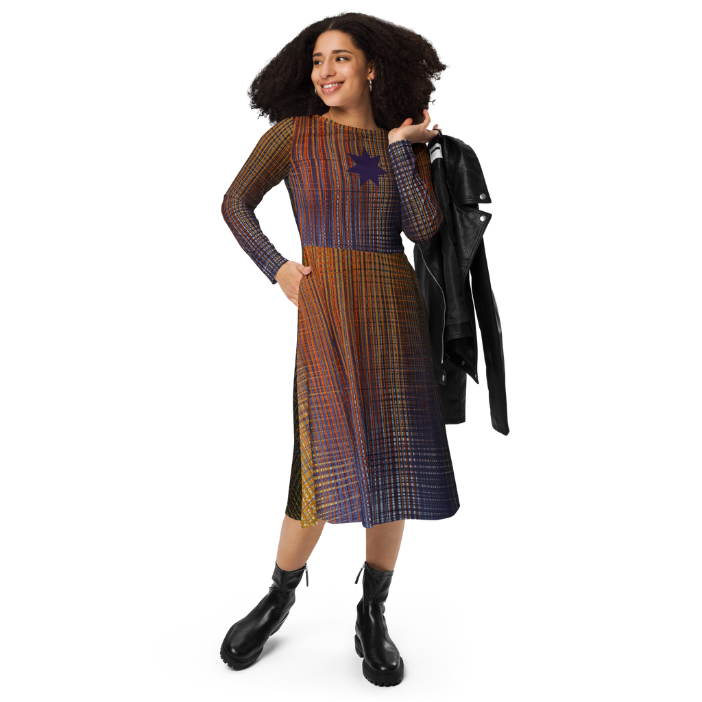 Stars on Fire Midi Pocket Dress