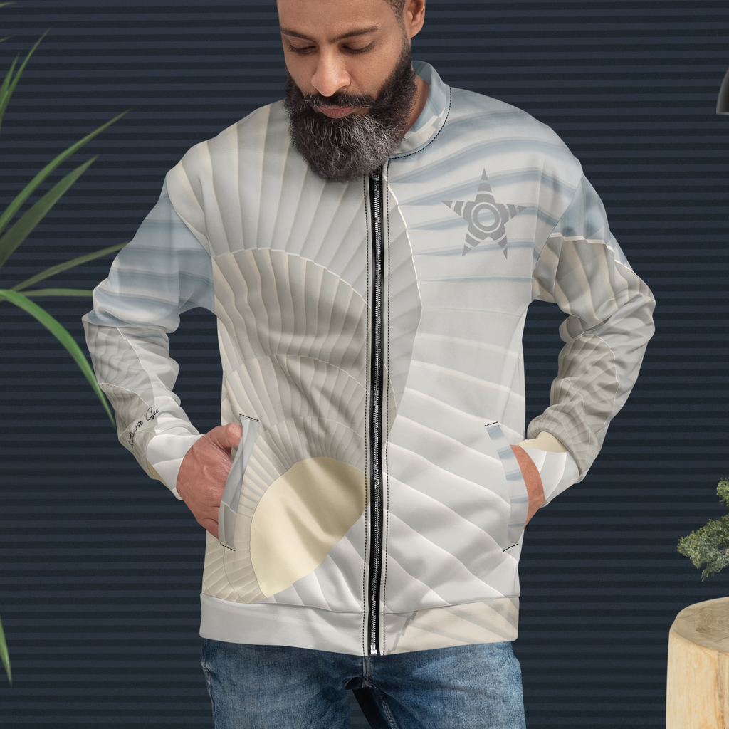 Spiral Illusion Bomber Jacket (S-2X)