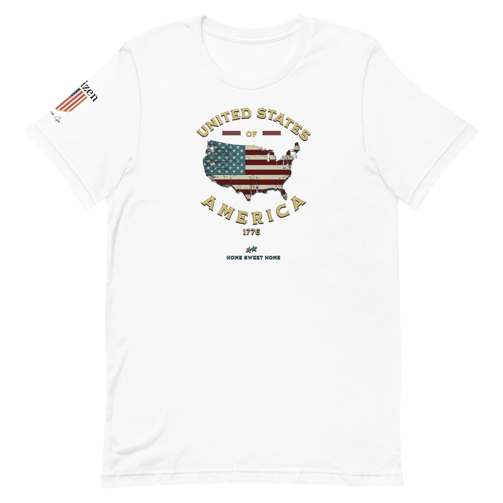 Americans Unite Patriotic 1776 USA 250 Proud American Citizen Unisex T-shirt (XS-3X) 5 COLORS