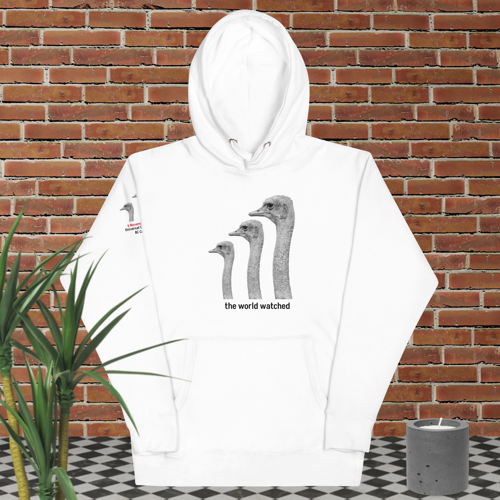 Canada Ostrich Farm Remembrance Hoodie for charity, Black Lettering (5 color options) S-2X