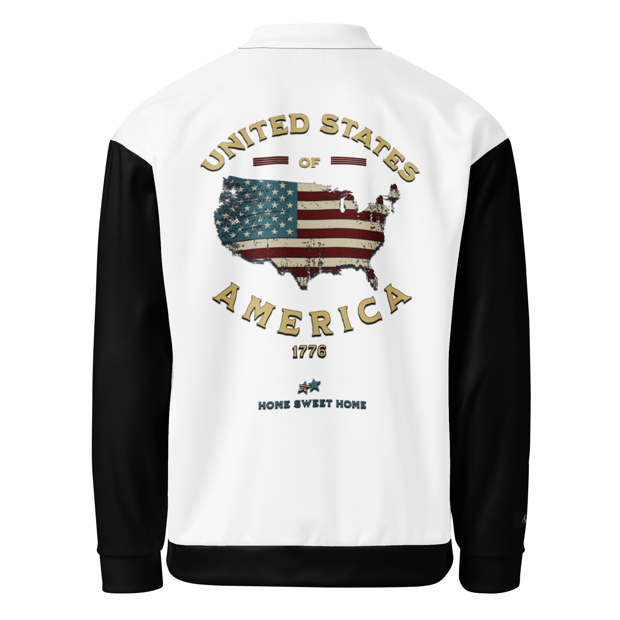 Uniting All Americans! Patriotic 1776 USA 250 Proud American Citizen Unisex Bomber Jacket (XS-3X)