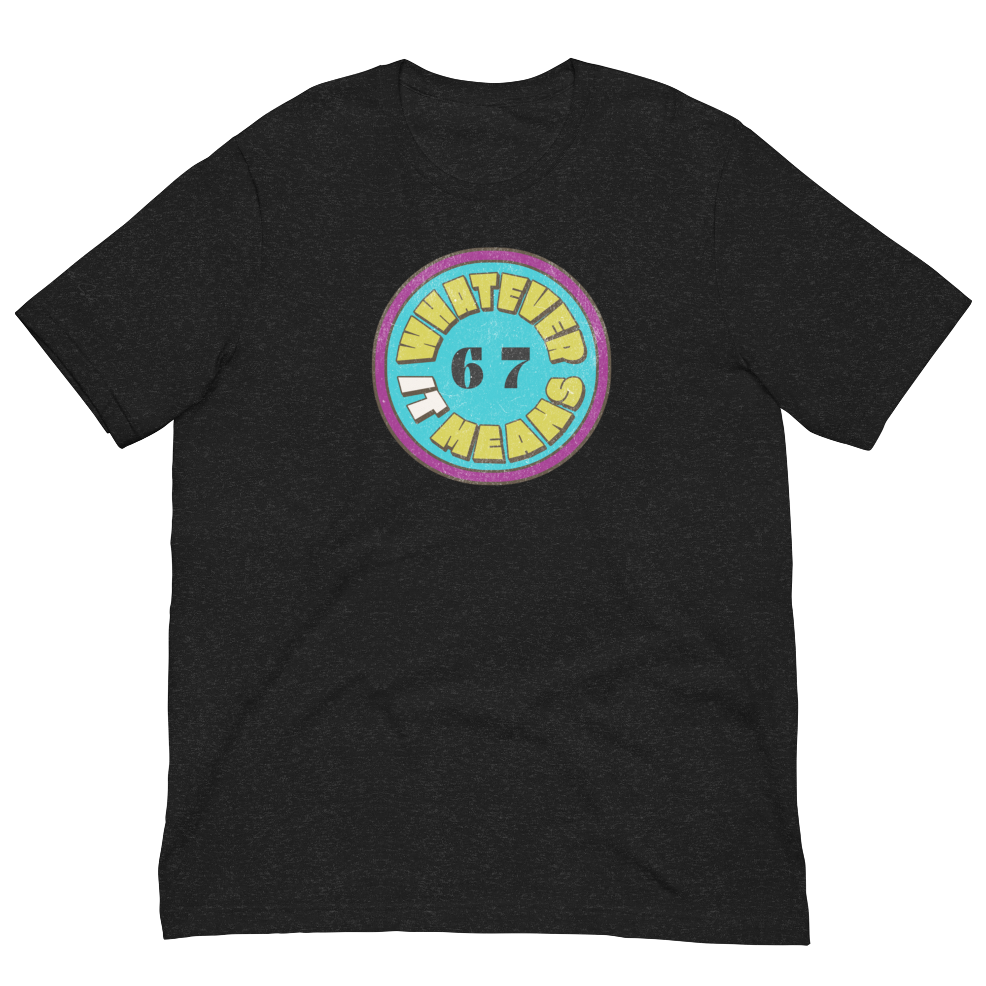 Wholesome Trendy Fun 6 7 WHATEVER IT MEANS Premium Unisex T-Shirt (S-2x) 4 Colors
