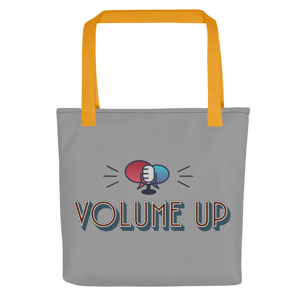 Retro, Vibrant, and Empowering Signature VOLUME UP All-Ages Tote Bag - 2 COLORS