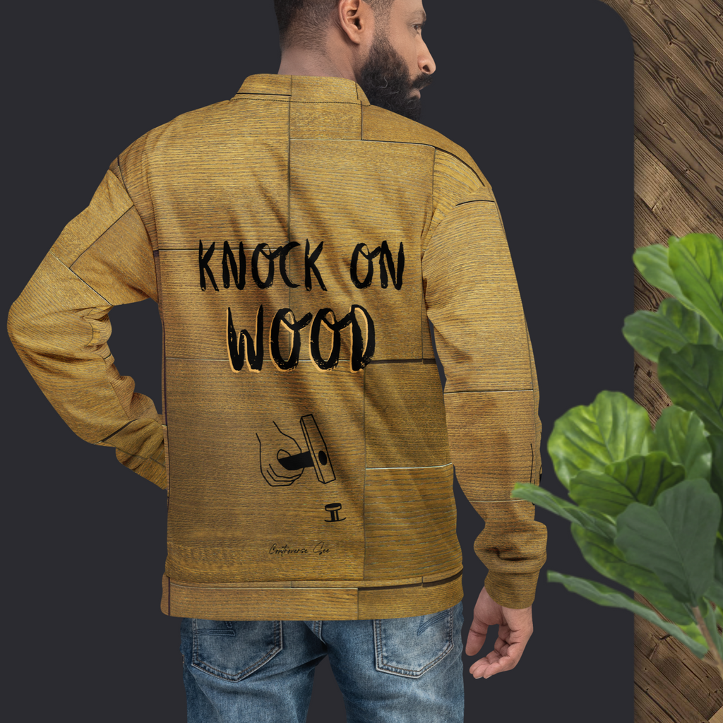 Knock On Wood Bomber Jacket (S-3X)
