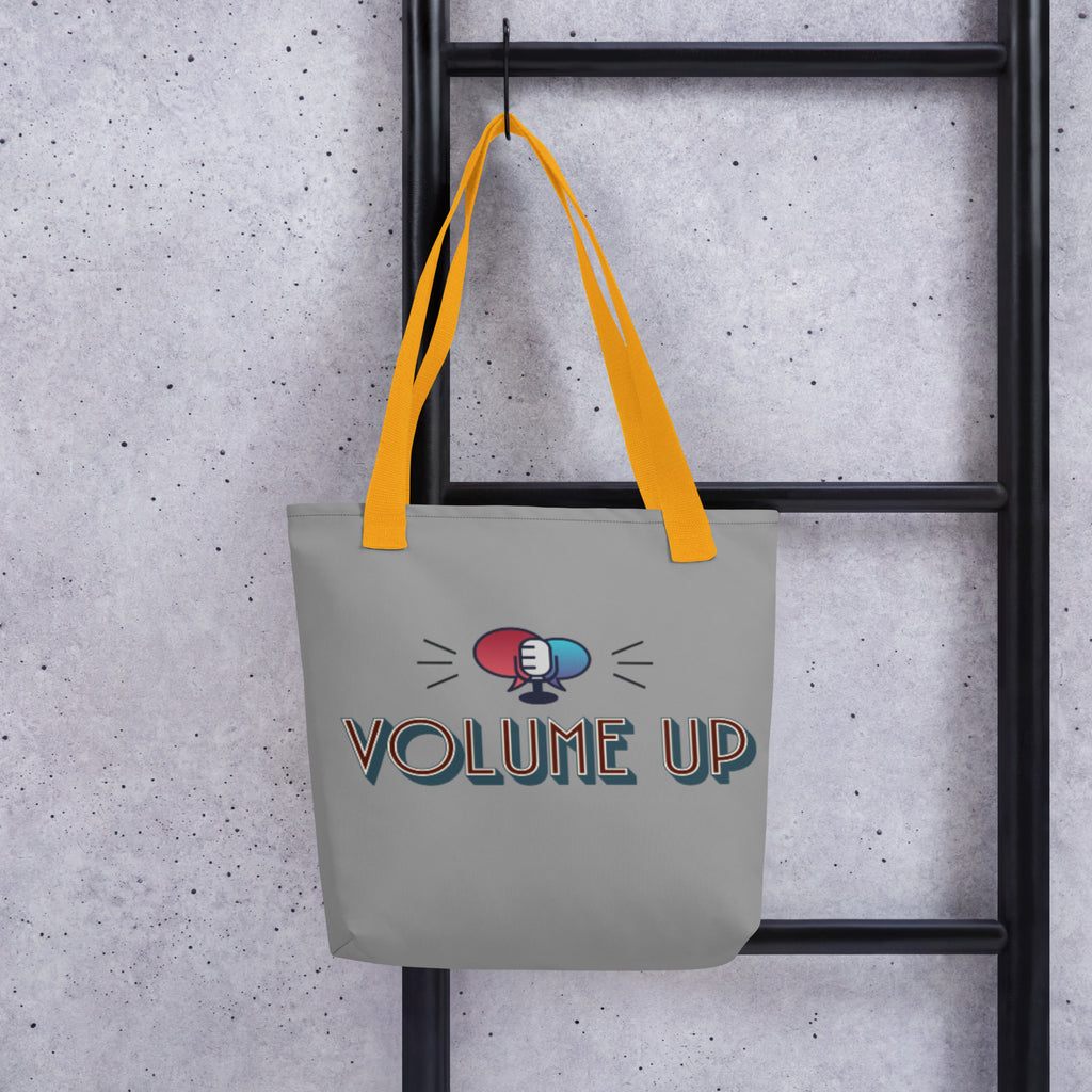 VOLUME UP Tote Bag (2 handle color options)