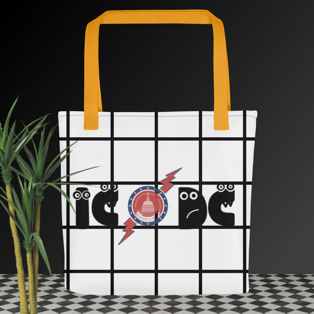 IC/DC Tote Bag (2 handle color options) dual sided graphic