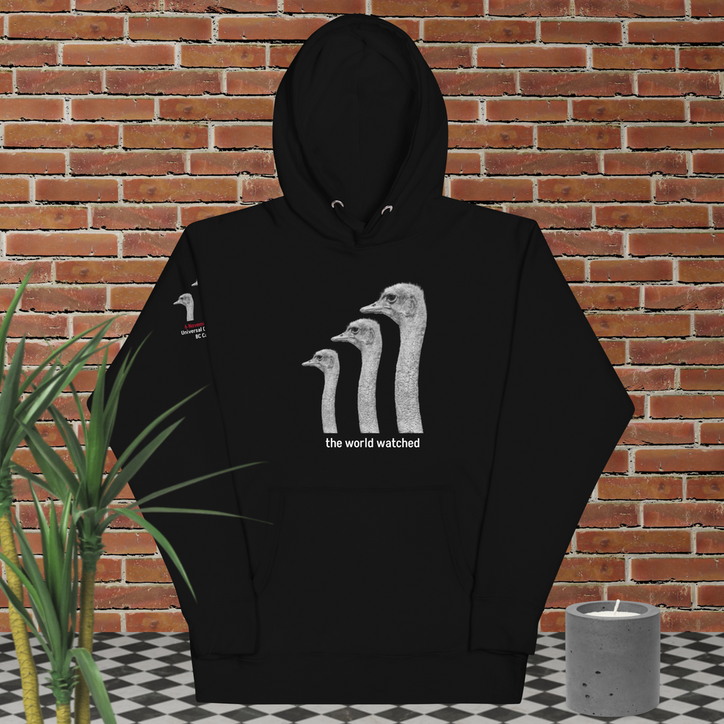 Canada Ostrich Farm Remembrance Hoodie for charity White Lettering (4 color options) S-2X