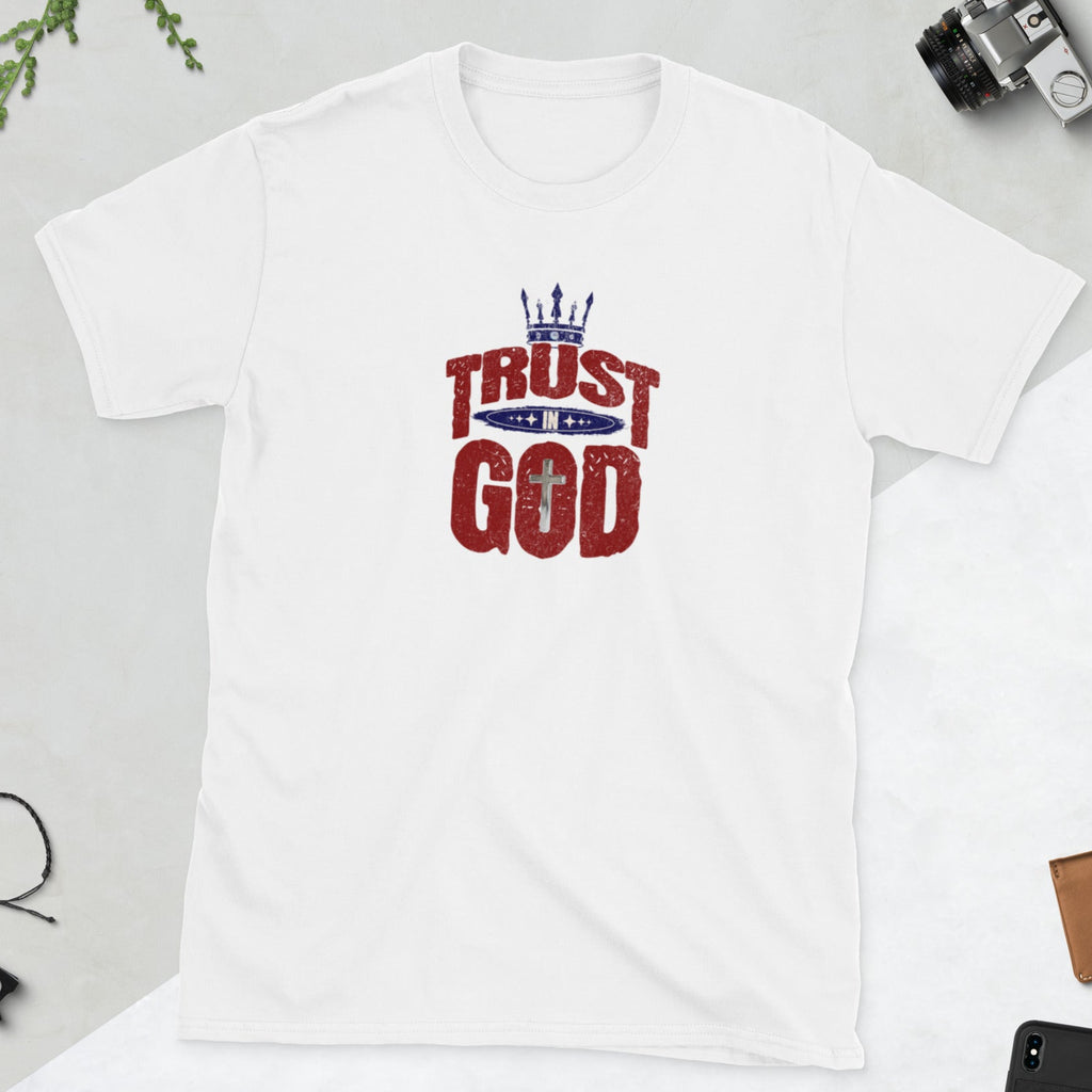 Trust in God Cross & Crown T-Shirt (5 color options) S-2X