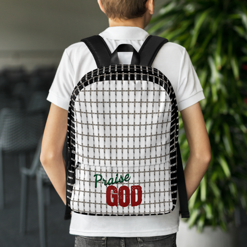Praise God Chrome Cross Backpack
