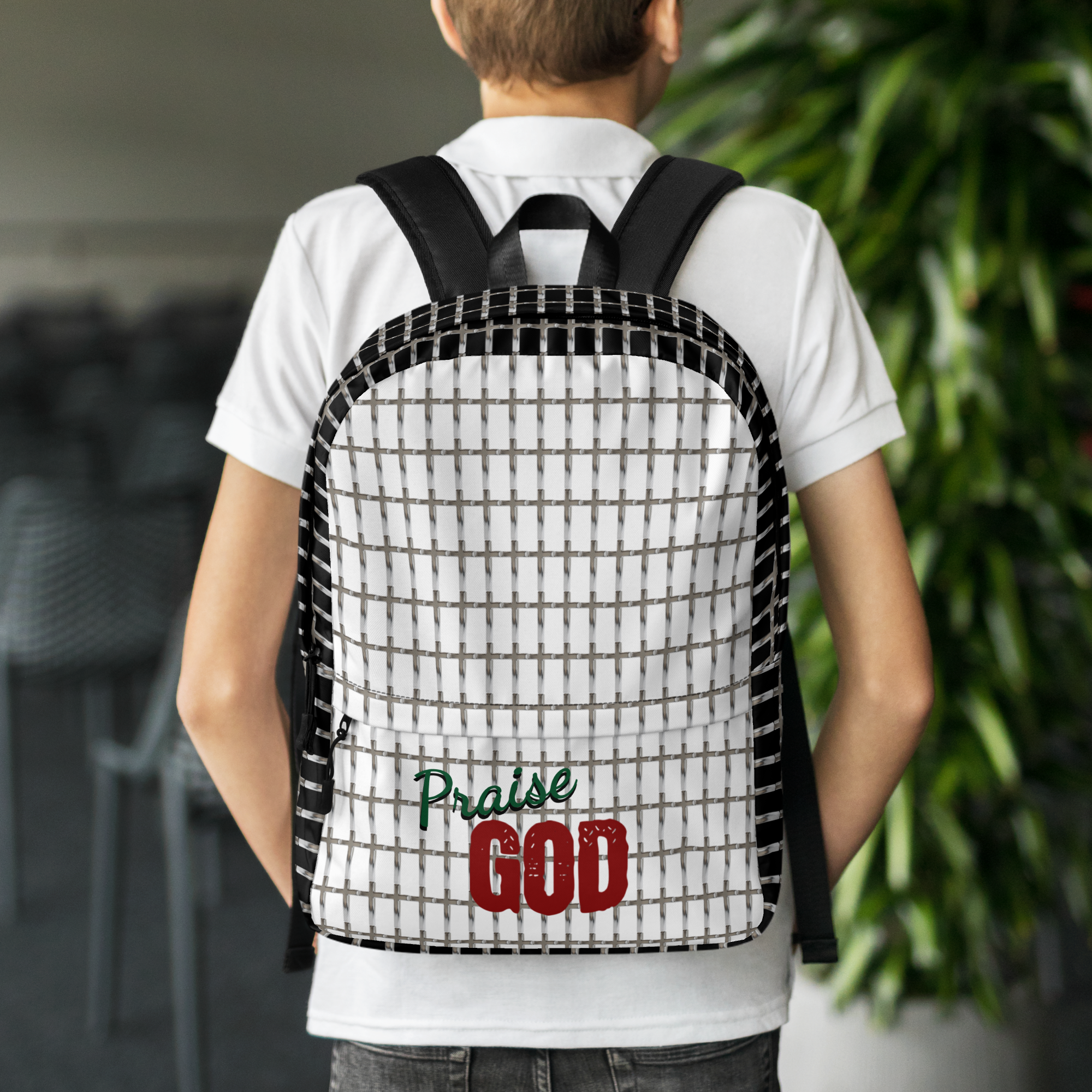 Praise God Chrome Cross Backpack