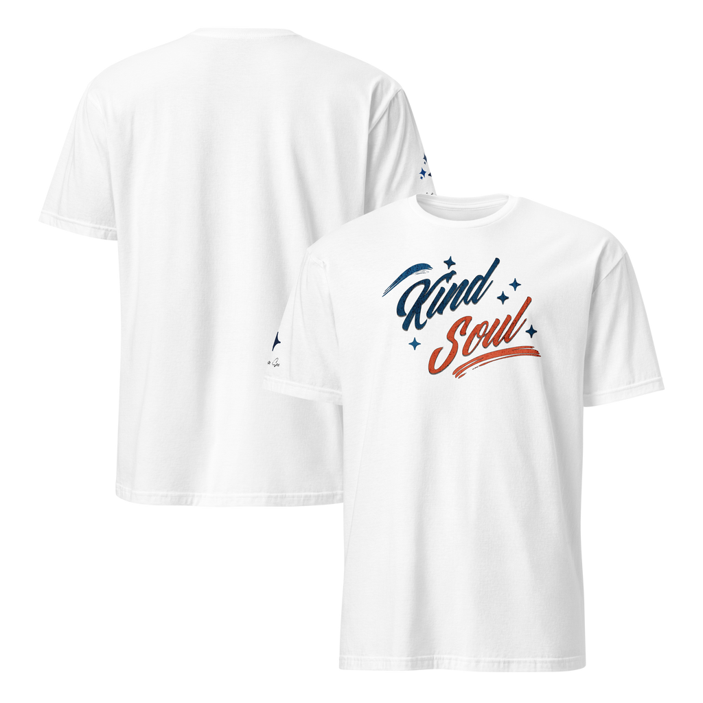 Expressively Generous, Kindhearted, Thoughtful, Considerate, and Compassionate Kind Soul Retro Unisex T-shirt (S-2X) 4 COLORS