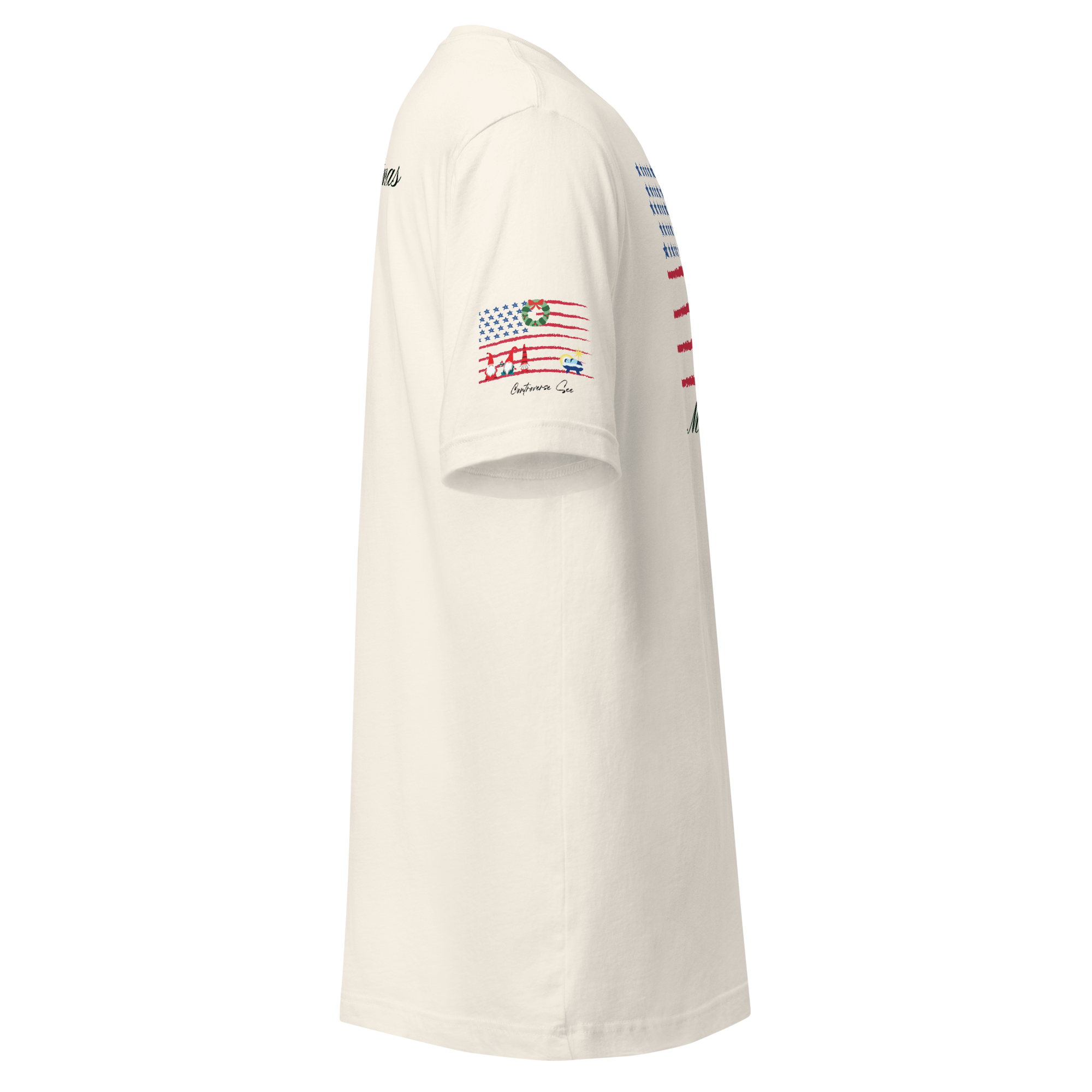 Merry Christmas Patriotic T-Shirt (4 color options) S-2X