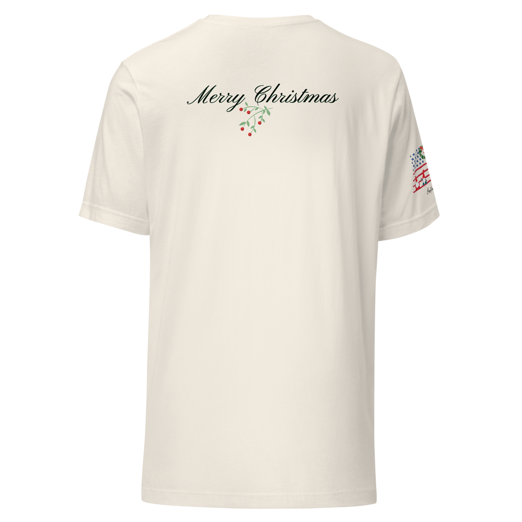 Merry Christmas Patriotic T-Shirt (4 color options) S-2X