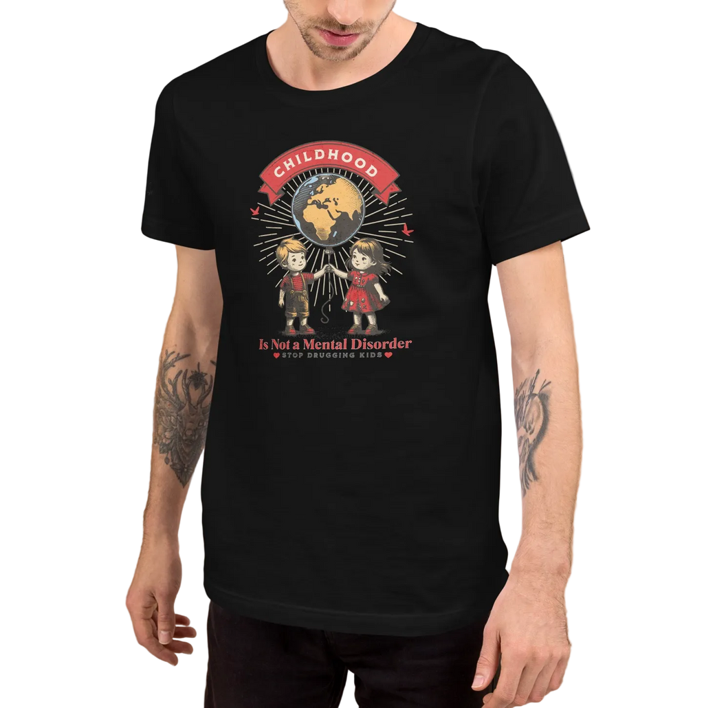 Whimsy, Retro, and Reflective Childhood Mental Health Premium Unisex T-Shirt (XS-2X) 4 Colors