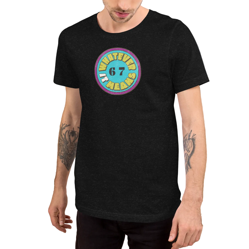 Wholesome Trendy Fun 6 7 WHATEVER IT MEANS Premium Unisex T-Shirt (S-2x) 4 Colors