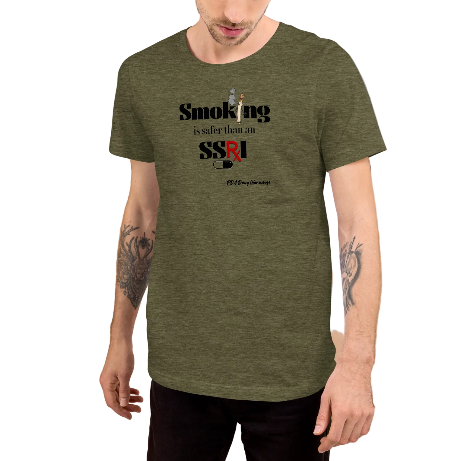 Provocative & Revealing Big Tobacco vs Big Pharma Premium Unisex T-Shirt (S-2x) 3 Colors