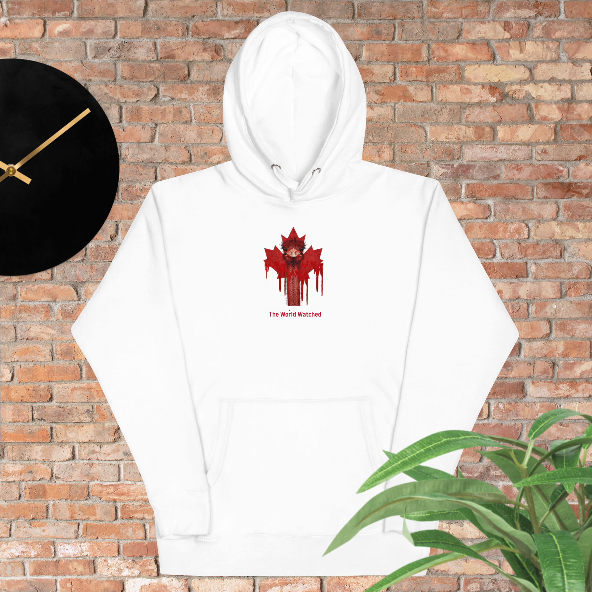 Canada Ostrich Farm Remembrance Flag Hoodie for charity (3 color options) S-2X