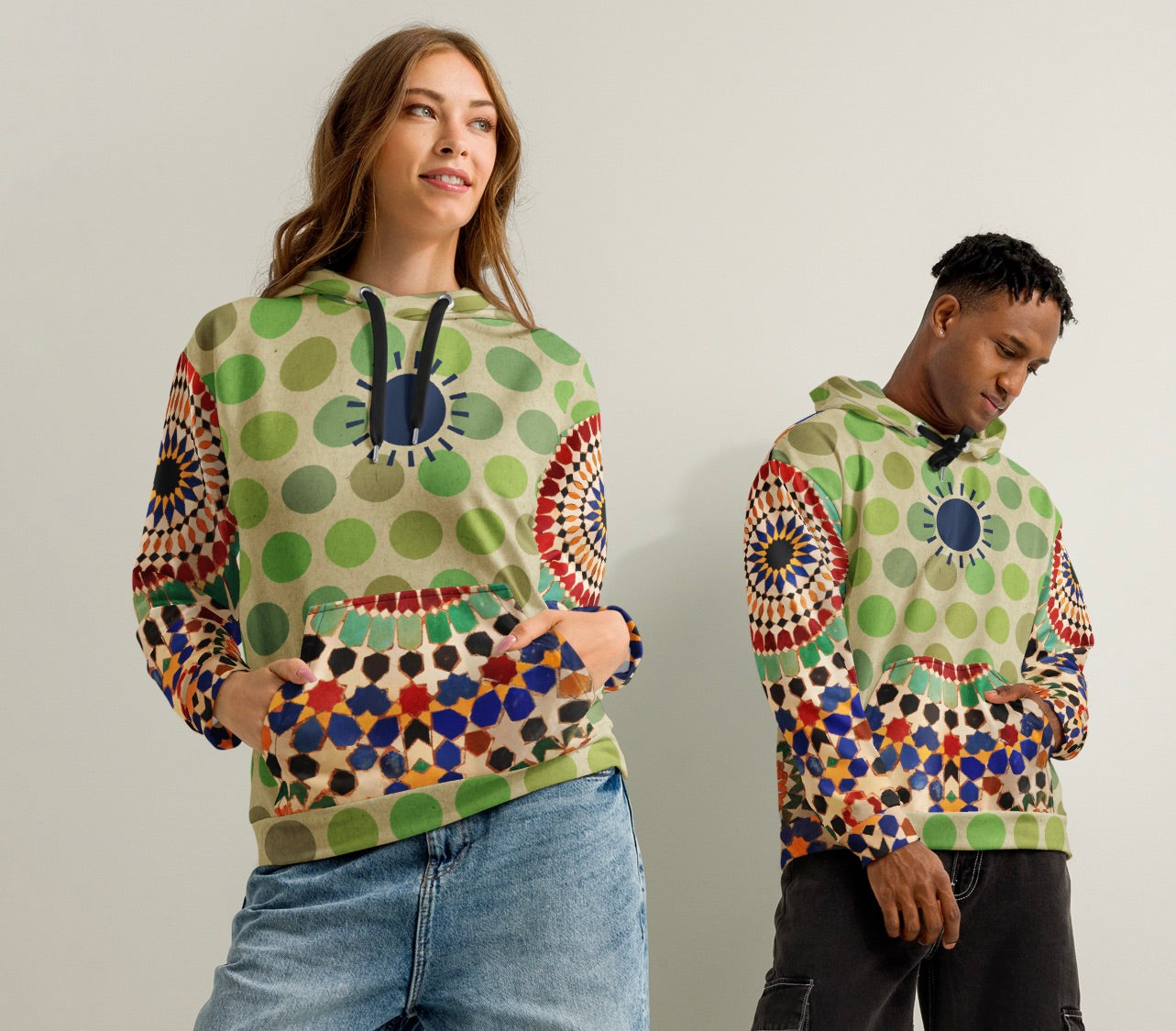 Tapestry Dot Hoodie (S-2X)