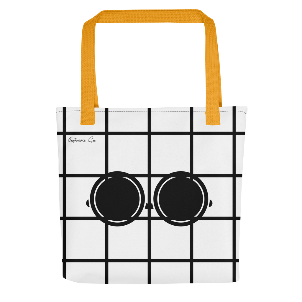 Amusingly Playful and Witty Political Parody IC/DC and Sunglasses Double Sided Graphic Tote Bag - 2 COLORS