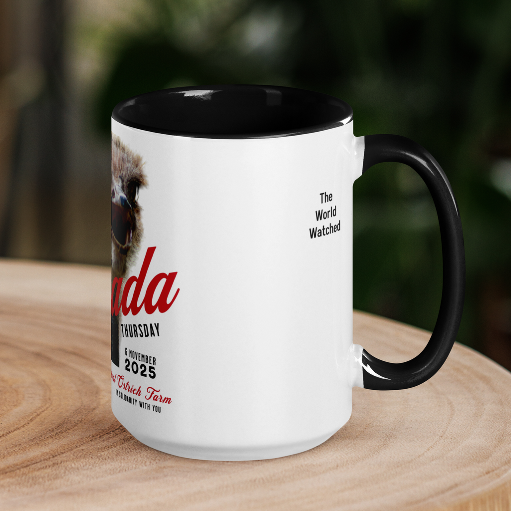 Canada Ostrich Farm Remembrance Mug for charity (15 oz)