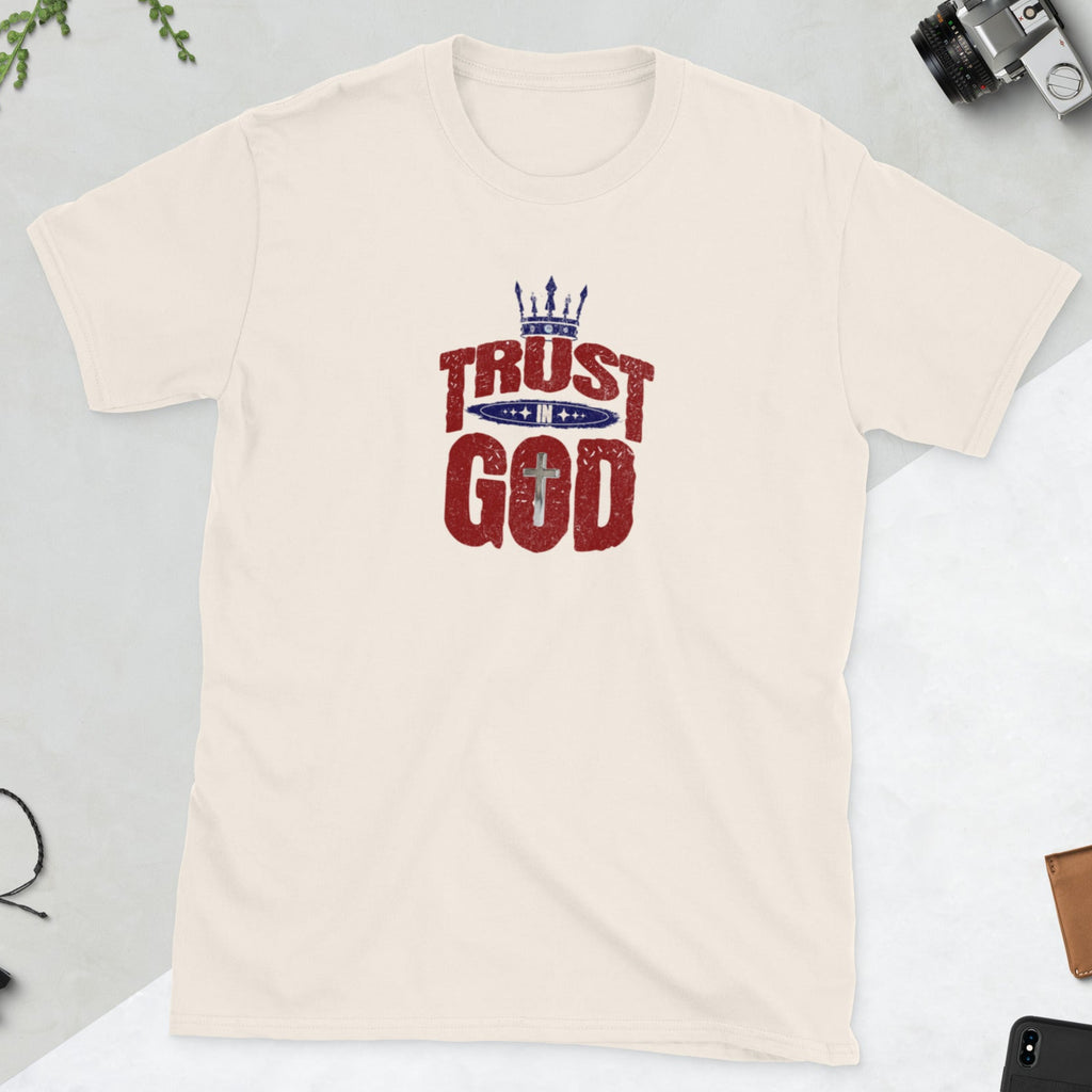 Trust in God Cross & Crown T-Shirt (5 color options) S-2X