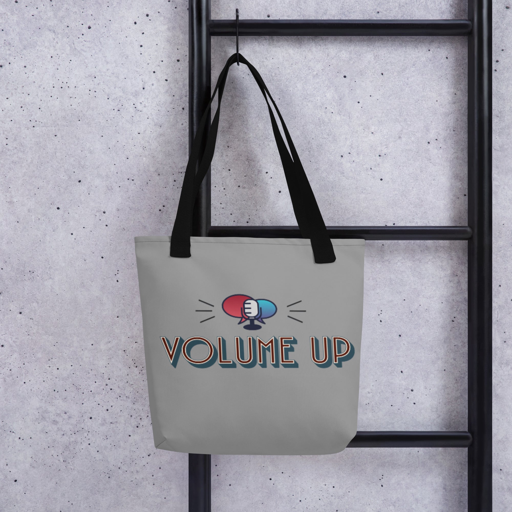 VOLUME UP Tote Bag (2 handle color options)