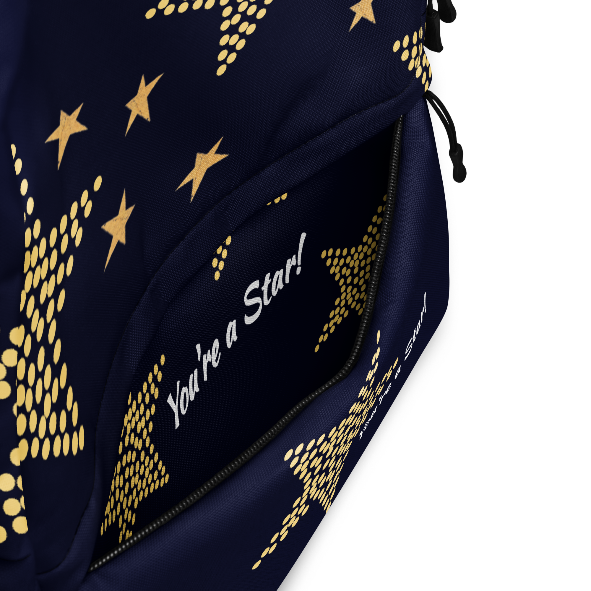 Pleasantly Uplifting & Dazzling You're a Star All-Ages Medium Backpack Bag