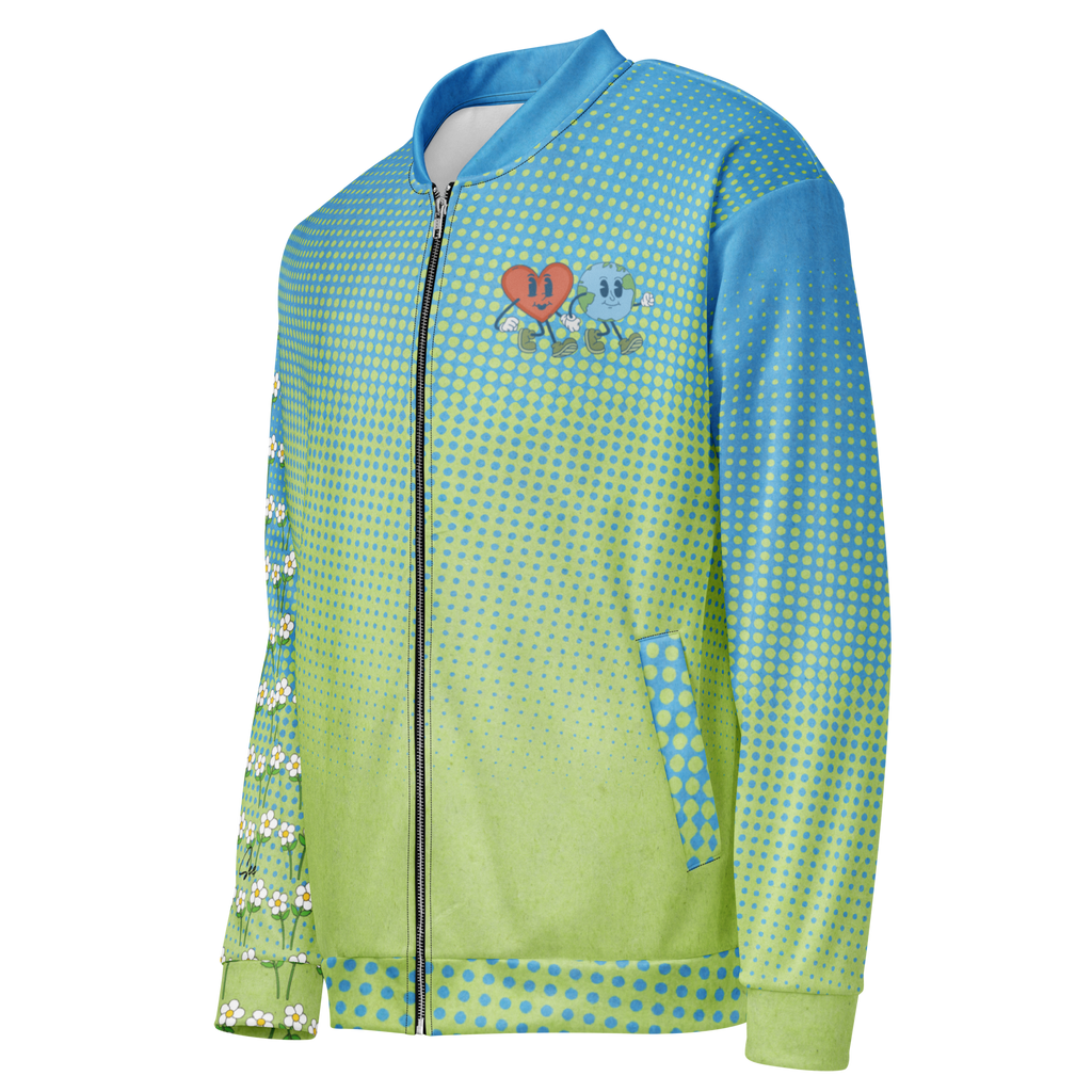 Happy Earth Bomber Jacket (S-2X)