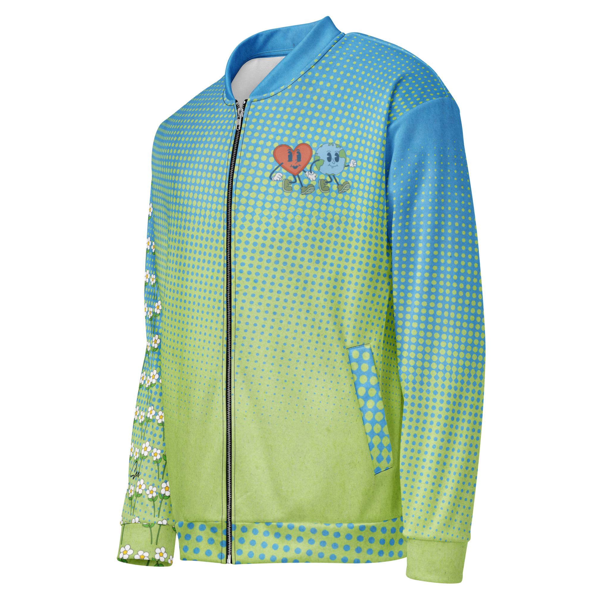 Happy Earth Bomber Jacket (S-2X)