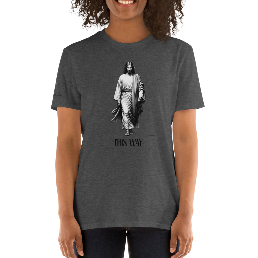 Religiously, Faithfully Following Jesus This Way Unisex T-shirt (S-2X) 3 COLORS