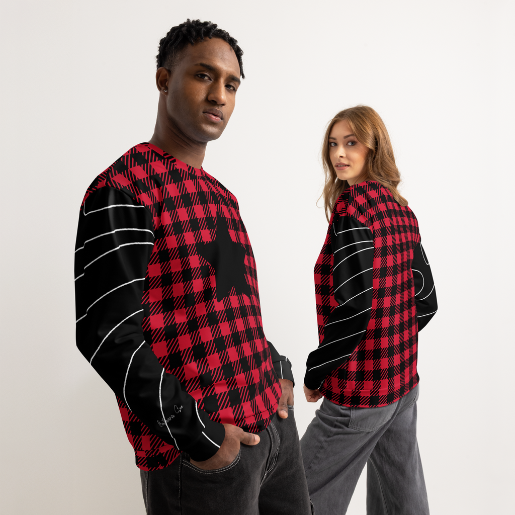 Plaid Star Sweatshirt (S-2X)