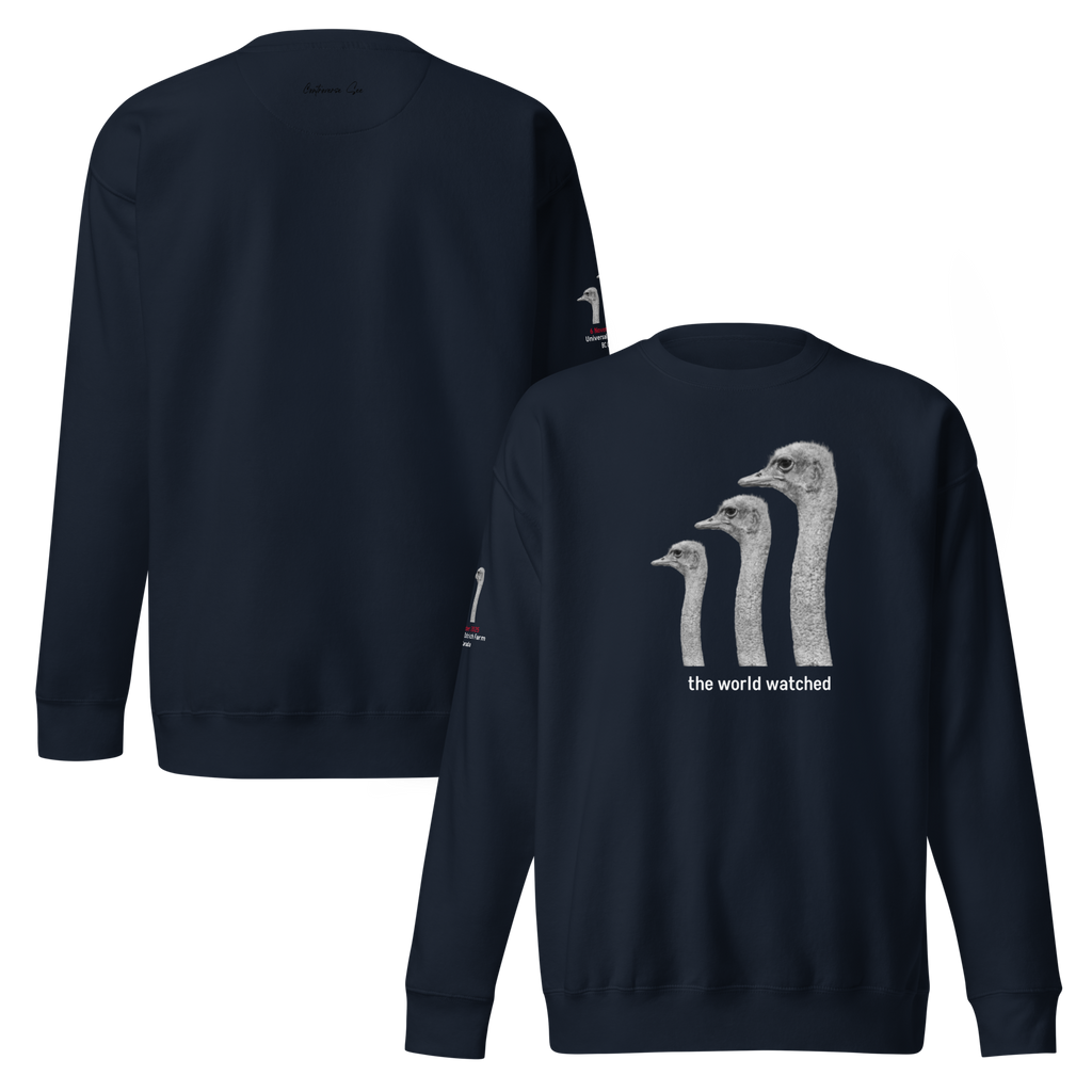 Canada Ostrich Farm Remembrance Sweatshirt for Charity, White Lettering (5 color options) S-2X
