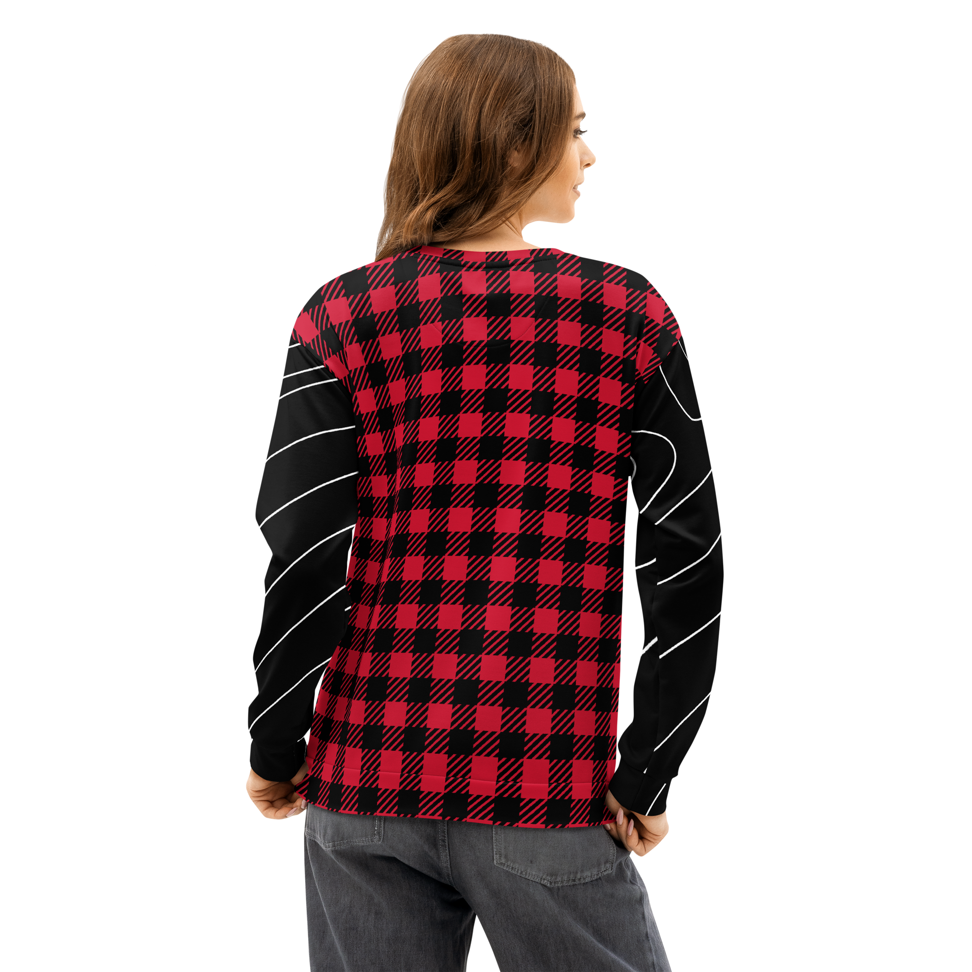 Plaid Star Sweatshirt (S-2X)