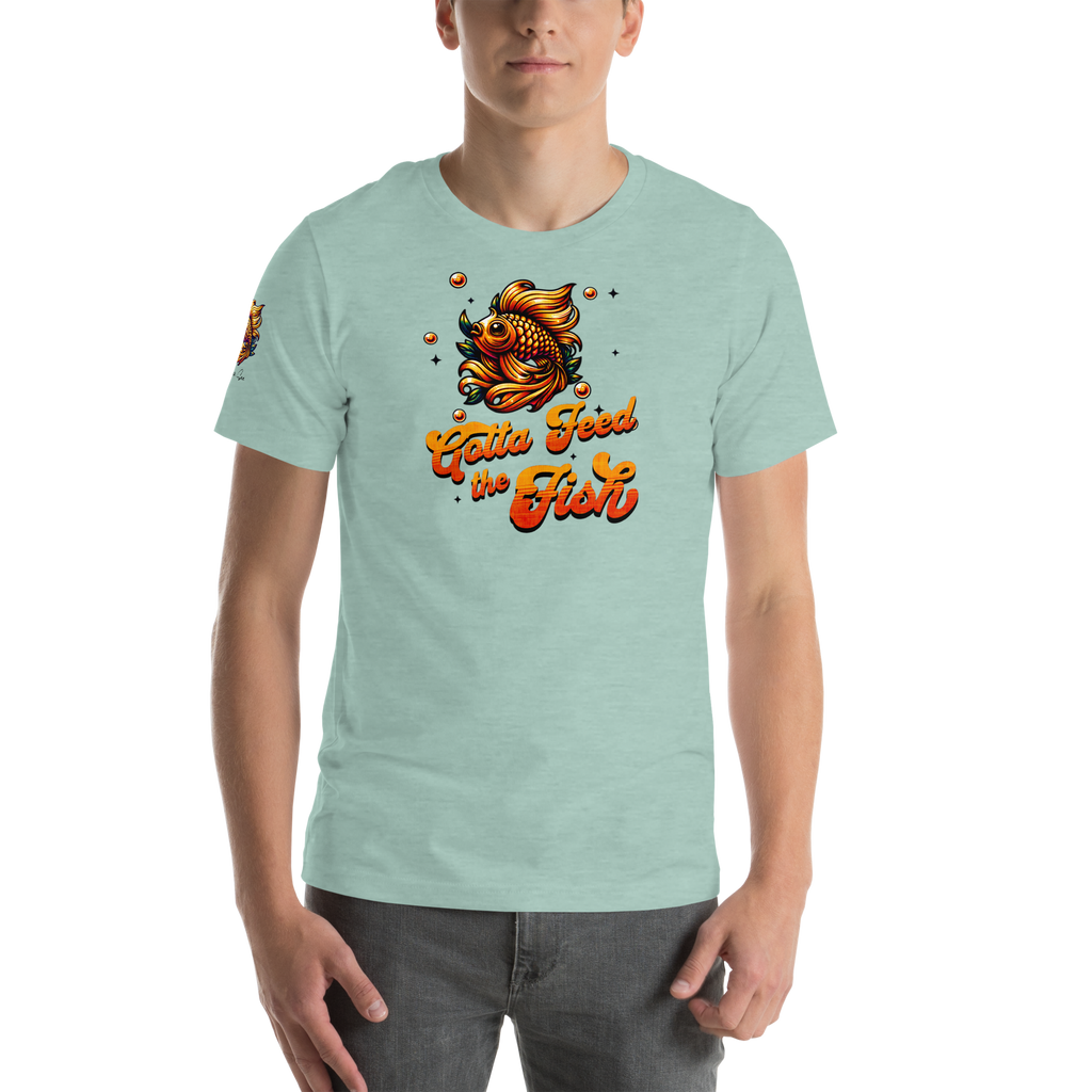 Gotta Feed the Fish T-shirt (6 color options) XS - 2X