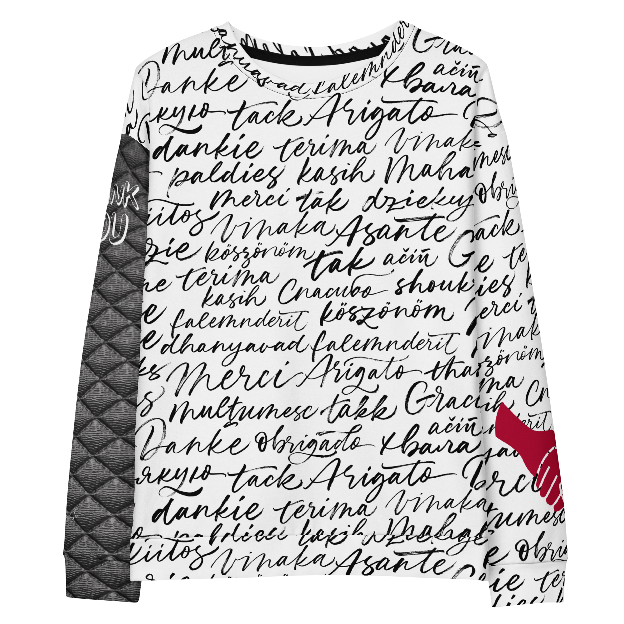 Heartfelt Thanks, Gratitude & Appreciation in Every Language Thank You Unisex Sweatshirt (S-2X)