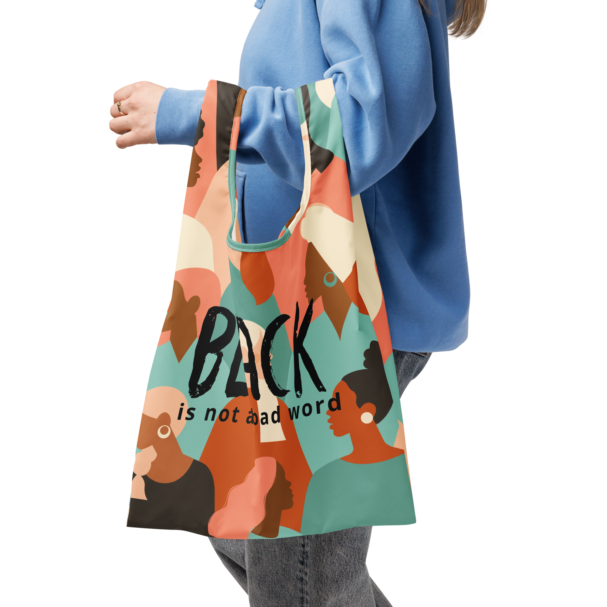 Black is Not a Bad Word Shopping Tote