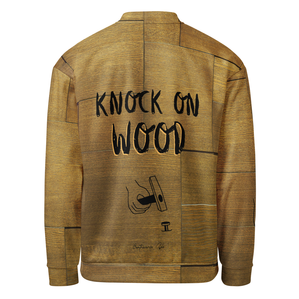Knock On Wood Bomber Jacket (S-3X)