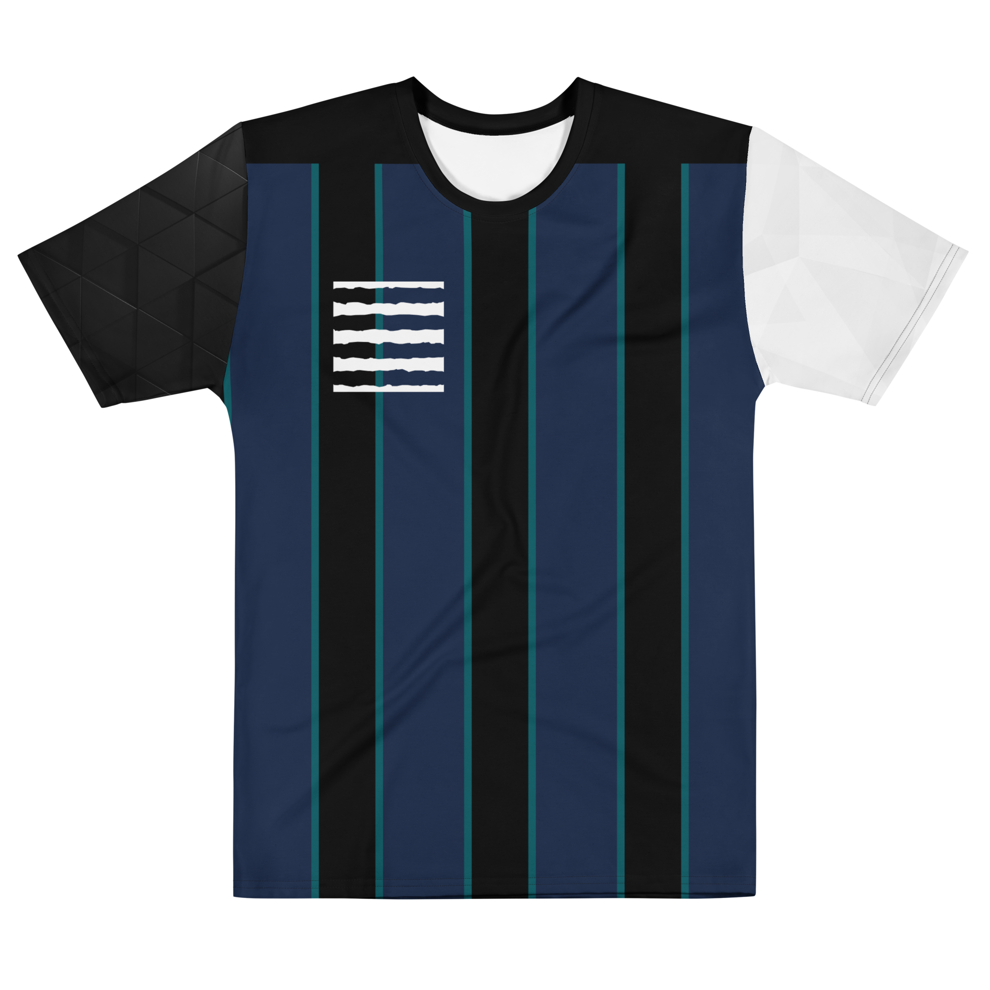 Modern, Sporty Stripes and Color Block Trek Two Men's T-Shirt (S-2X)