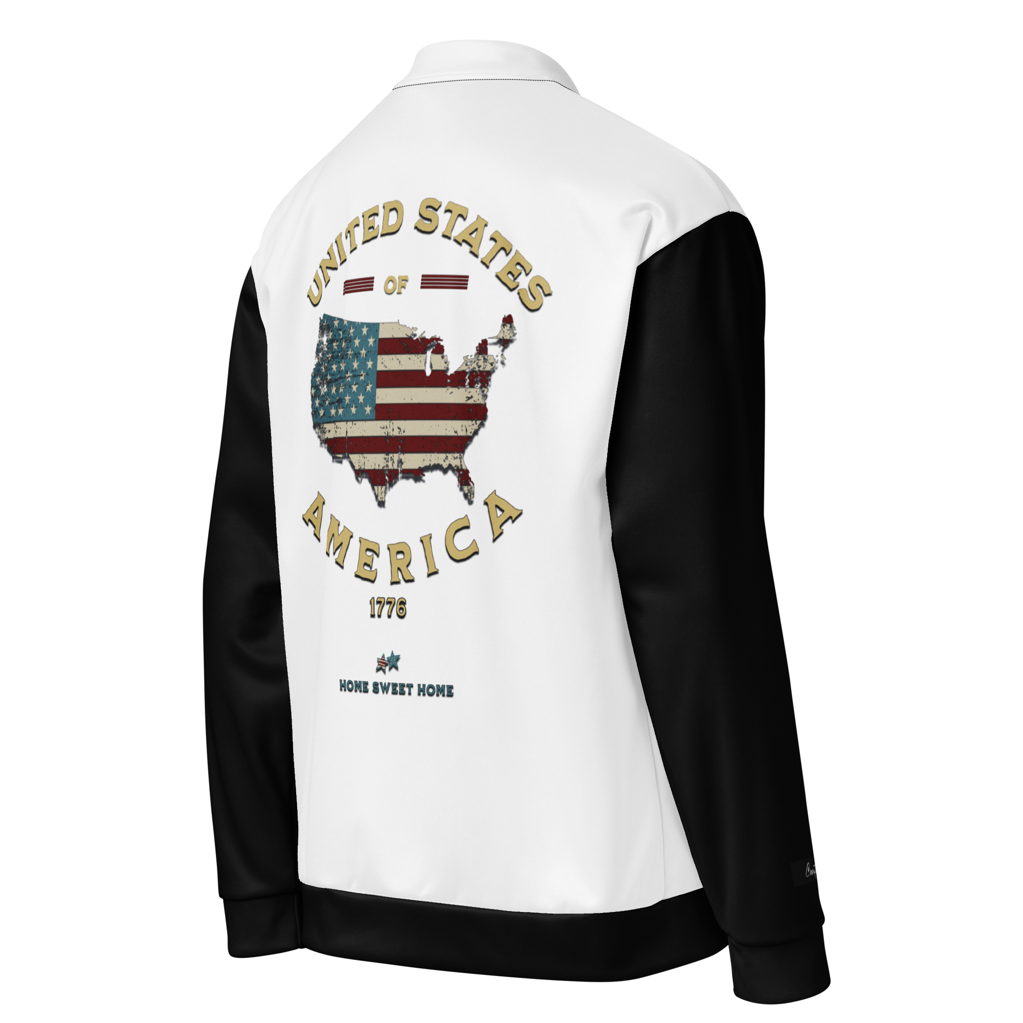 Uniting All Americans! Patriotic 1776 USA 250 Proud American Citizen Unisex Bomber Jacket (XS-3X)