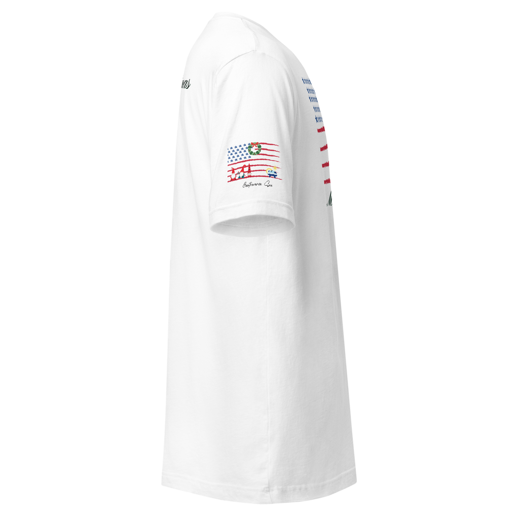 Merry Christmas Patriotic T-Shirt (4 color options) S-2X