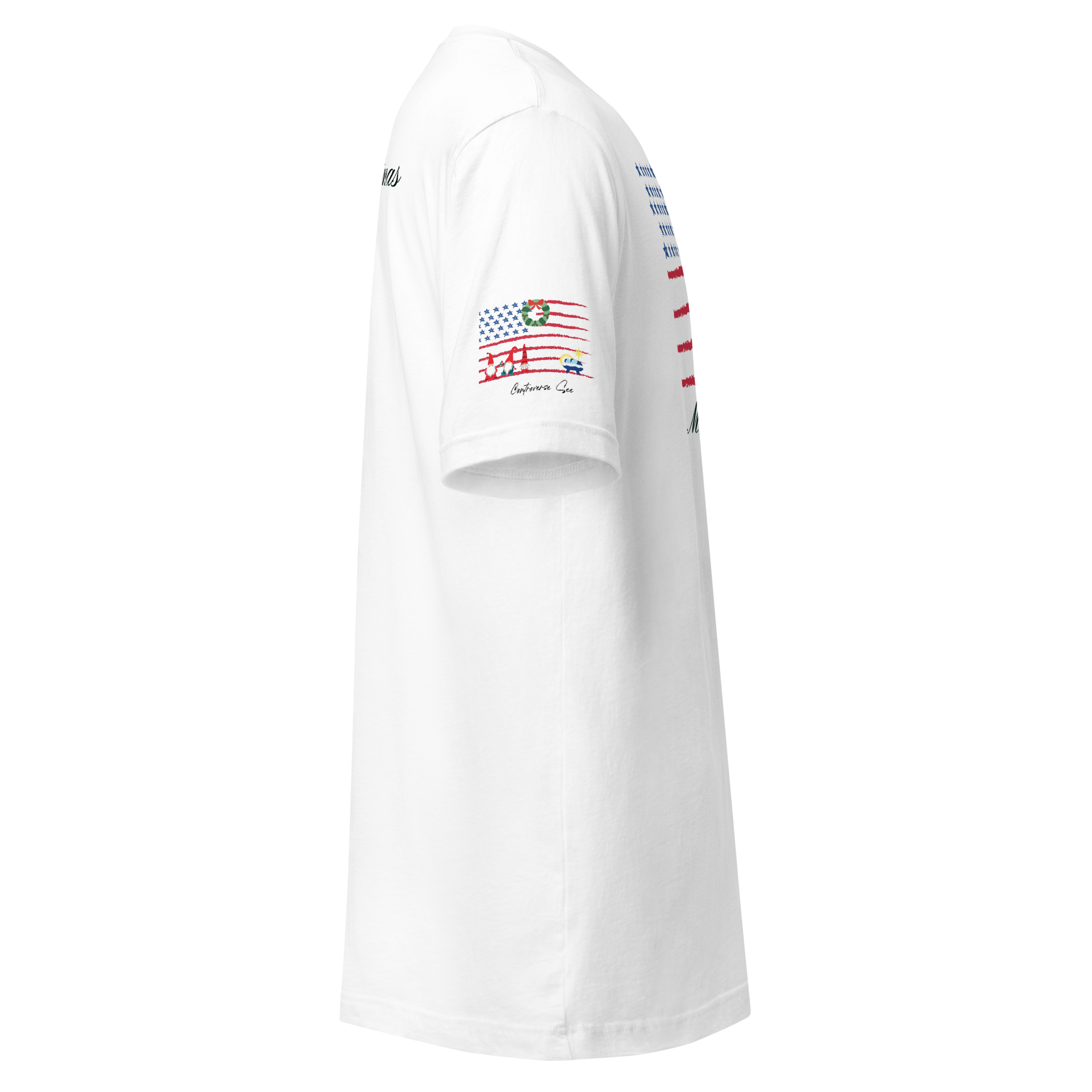 Merry Christmas Patriotic T-Shirt (4 color options) S-2X